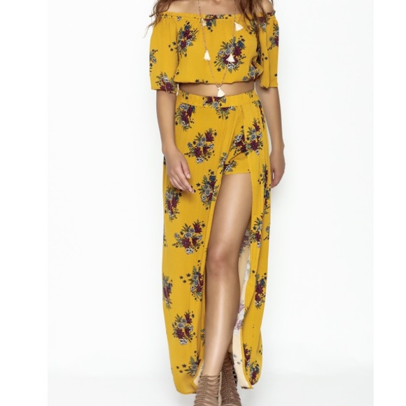 Illa Illa Other - Illa Illa Mustard Skirt Set